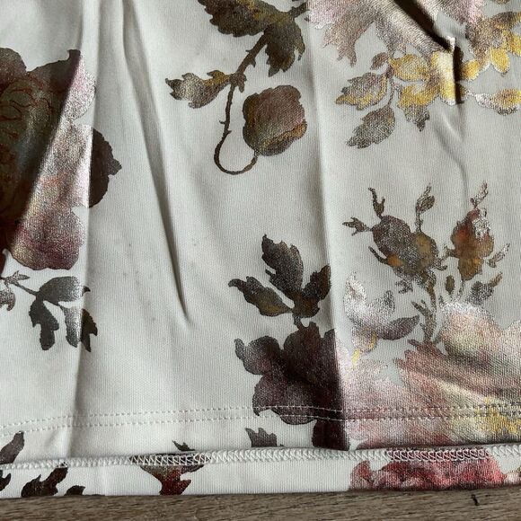 Sami & Jo Floral Skirt White Petite XL - Picture 2 of 9